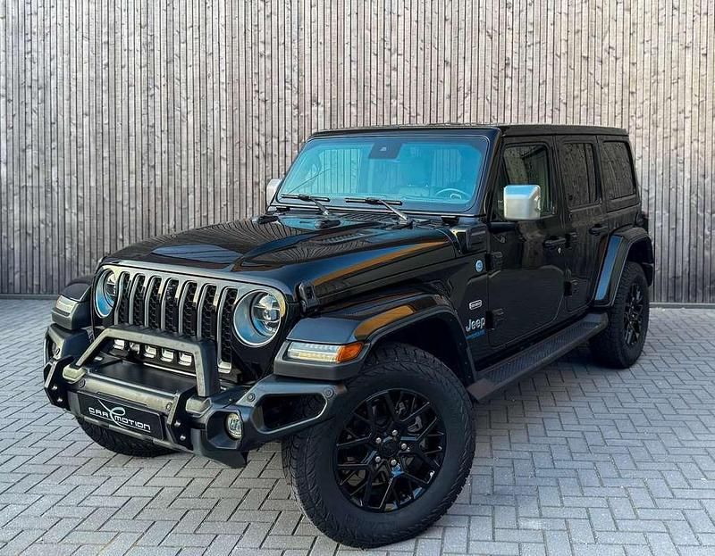 Zwart, andere lak Gebruikt 2021 Jeep Wrangler SUV | € 58.950 - Afbeelding 1/4