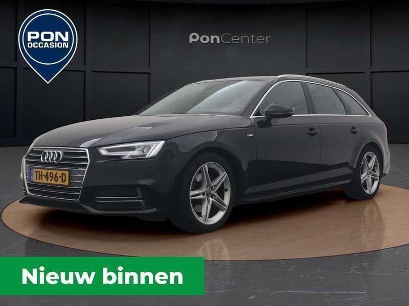 Zwart Gebruikt 2018 Audi A4 S-Line Stationwagen | € 24.450 (Eerlijke prijs) - Afbeelding 1/3