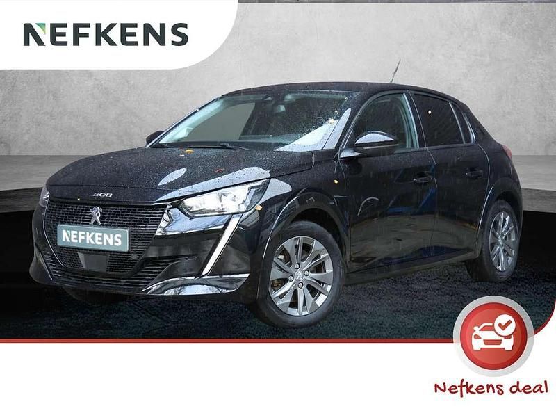 Zwart Gebruikt 2020 Peugeot e-208 Allure Hatchback | € 15.425 (Eerlijke prijs) - Afbeelding 1/3