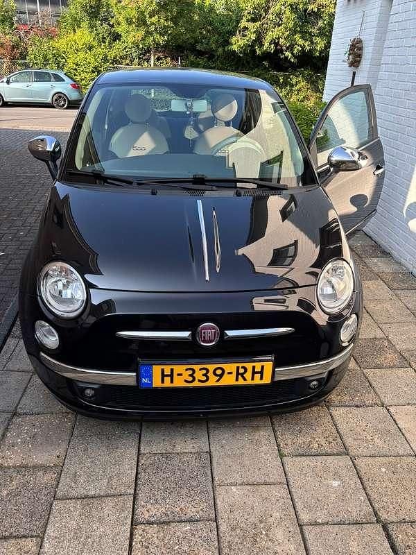Zwart Gebruikt 2014 Fiat 500 Lounge Hatchback | € 5.600 (Goede deal) - Afbeelding 1/4