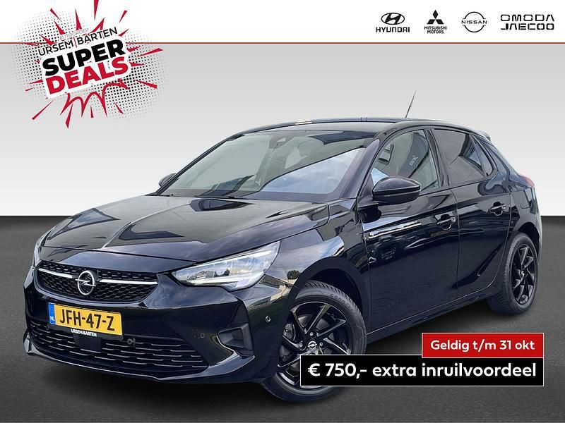 Zwart Gebruikt 2022 Opel Corsa GS Line Hatchback | € 18.930 (Eerlijke prijs) - Afbeelding 1/4