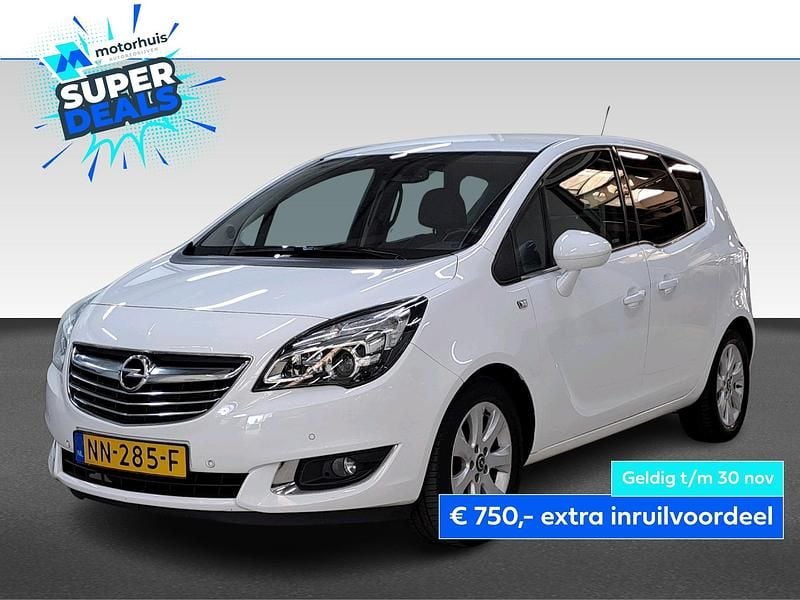 Wit Gebruikt 2017 Opel Meriva MPV | € 10.740 (Eerlijke prijs) - Afbeelding 1/4