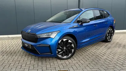 Occasion Skoda Enyaq iV SportLine 150 kW (204 PK) 2021 Blauw SUV
