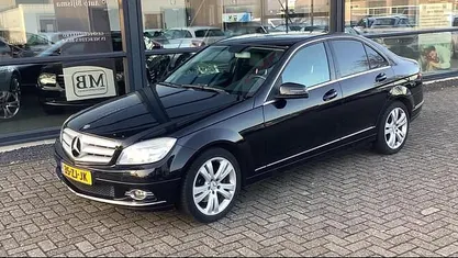 Zwart Occasion 2008 Mercedes C220 Avantgarde Sedan | € 3.995 (Eerlijke prijs)