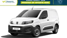 Wit Nieuw 2024 Peugeot Partner MPV | € 20.299 (Eerlijke prijs)