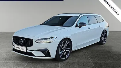 Occasion Volvo V90 R-Design 197 PK (144 kW) 2021 Wit Stationwagen