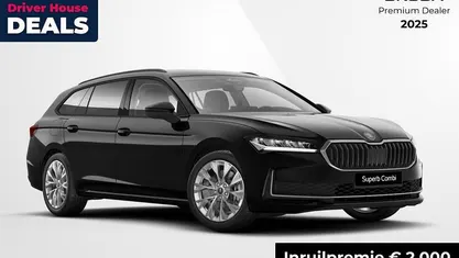 Zwart Nieuw 2025 Skoda Superb Business Line Stationwagen | € 48.590 (Super prijs)