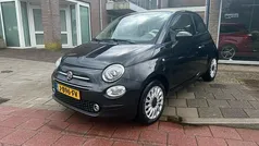 Zwart Gebruikt 2019 Fiat 500 Lounge Cabriolet | € 10.445 (Super prijs)