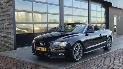 Occasion Audi A5 Cabriolet S-Line 170 PK (125 kW) 2014 Zwart Cabriolet