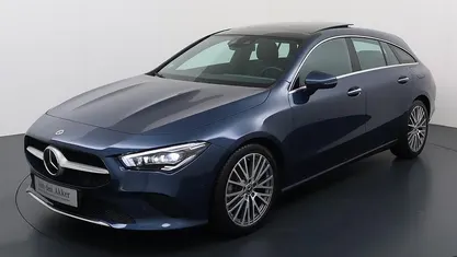 Occasion Mercedes CLA180 Shooting Brake Luxury 136 PK (100 kW) 2021 Blauw Stationwagen