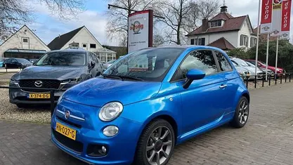 Blauw (metallic) Occasion 2015 Fiat 500S Hatchback | € 8.450 (Eerlijke prijs)