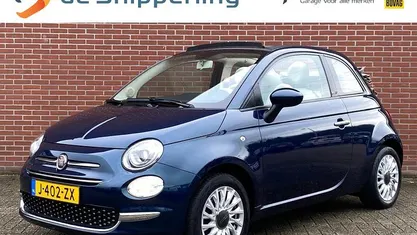 Blauw Occasion 2020 Fiat 500C Lounge Cabriolet | € 14.645 (Eerlijke prijs)