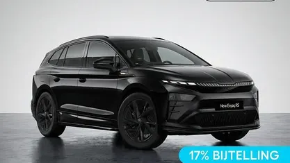 Zwart Nieuw 2025 Skoda Enyaq iV RS SUV | € 57.949 (Super prijs)