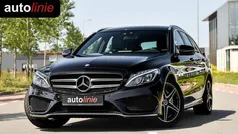 Zwart, metallic lak Gebruikt 2016 Mercedes C180 AMG Stationwagen | € 23.850 (Eerlijke prijs)