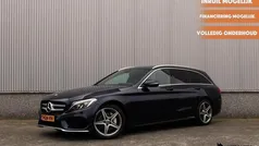 Blauw, metallic lak Gebruikt 2017 Mercedes C200 AMG line Stationwagen | € 22.900 (Eerlijke prijs)