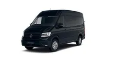 Zwart Nieuw 2024 VW Crafter Exclusive Van | € 47.975 (Goede deal)