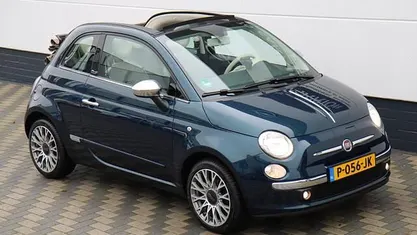 Blauw Occasion 2013 Fiat 500C Lounge Cabriolet | € 6.995 (Eerlijke prijs)