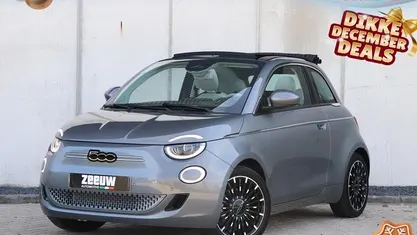 Grijs Gebruikt 2023 Fiat 500e La Prima Cabriolet | € 24.900 (Eerlijke prijs)