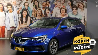 Occasion Renault Mégane GrandTour Techno 142 PK (104 kW) 2022 Blauw metallic Stationwagen