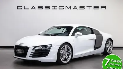 Wit, metallic lak Gebruikt 2008 Audi R8 Coupé Sport Coupé | € 67.950 (Eerlijke prijs)