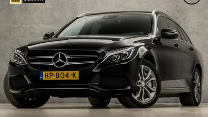 Zwart Gebruikt 2015 Mercedes C350 AMG Stationwagen | € 17.945 (Eerlijke prijs)