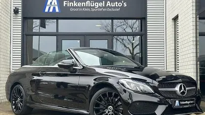 Zwart Occasion 2017 Mercedes C400 AMG line Cabriolet | € 37.700 (Eerlijke prijs)