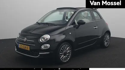 Zwart Occasion 2018 Fiat 500C Lounge Cabriolet | € 13.445 (Eerlijke prijs)