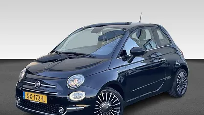 Zwart (metallic) Occasion 2018 Fiat 500 Lounge Hatchback | € 11.430 (Eerlijke prijs)