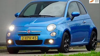 Blauw (metallic) Occasion 2015 Fiat 500S Sport Hatchback | € 6.890 (Eerlijke prijs)