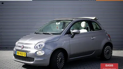 Grijs, metallic lak Occasion 2017 Fiat 500C Lounge Cabriolet | € 9.950 (Eerlijke prijs)