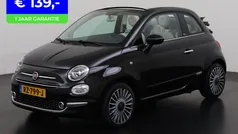 Zwart Gebruikt 2017 Fiat 500C Lounge Cabriolet | € 10.945 (Eerlijke prijs)
