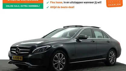 Grijs metallic Occasion 2015 Mercedes C350e Prestige Sedan | € 19.900 (Eerlijke prijs)