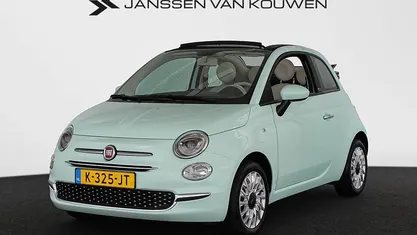 Groen Occasion 2021 Fiat 500C Lounge Cabriolet | € 15.945 (Eerlijke prijs)