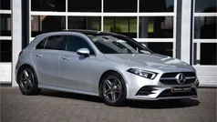 Zilver, metallic lak Gebruikt 2018 Mercedes A200 AMG line Hatchback | € 25.850 (Eerlijke prijs)