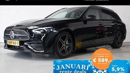 Zwart Occasion 2024 Mercedes C200 AMG Line Premium Stationwagen | € 44.950 (Eerlijke prijs)