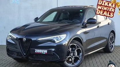 Zwart Occasion 2022 Alfa Romeo Stelvio Veloce SUV | € 49.900 (Eerlijke prijs)