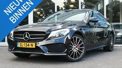 Zwart Gebruikt 2018 Mercedes C180 AMG line Sedan | € 24.950 (Eerlijke prijs)