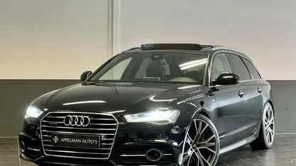 Zwart Gebruikt 2014 Audi A6 S-Line Stationwagen | € 29.995