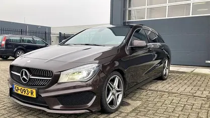 Occasion Mercedes CLA200 Shooting Brake OrangeArt Edition 136 PK (100 kW) 2015 Bruin (metallic) Stationwagen