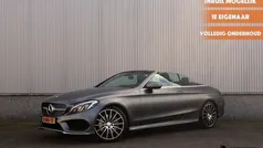 Grijs, metallic lak Gebruikt 2016 Mercedes C250 AMG line Cabriolet | € 28.900 (Eerlijke prijs)