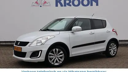Wit (metallic) Gebruikt 2015 Suzuki Swift Exclusive Hatchback | € 8.450 (Eerlijke prijs)