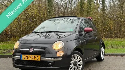 Zwart Occasion 2015 Fiat 500C Lounge Cabriolet | € 7.350 (Goede deal)