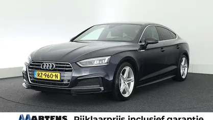 Blauw Occasion 2018 Audi A5 Sportback S-Line Hatchback | € 22.749 (Eerlijke prijs)