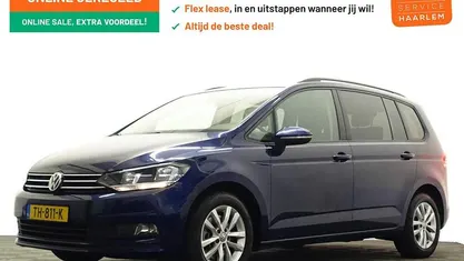 Blauw metallic Occasion 2018 VW Touran Highline MPV | € 19.900 (Eerlijke prijs)