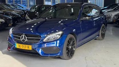 Blauw Gebruikt 2017 Mercedes C220 Prestige Stationwagen | € 16.950 (Eerlijke prijs)