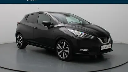 Occasion Nissan Micra Tekna 90 PK (66 kW) 2018 Zwart Hatchback