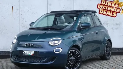 Blauw Gebruikt 2021 Fiat 500e La Prima Cabriolet | € 22.900 (Eerlijke prijs)