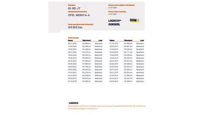 Occasion Opel Meriva Enjoy 101 PK (74 kW) 2003 MPV