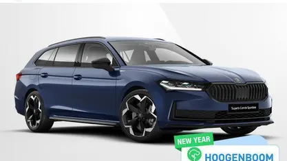 Nieuw Skoda Superb Business Line 204 PK (150 kW) 2025 Blauw Stationwagen