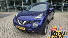 Blauw, metallic lak Gebruikt 2014 Nissan Juke S SUV | € 9.745 (Eerlijke prijs)